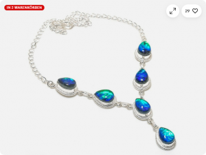 Opal Sterlingsilber Kette